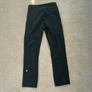 Lululemon dark green Speed Up crop legging. Size 2! Excellent condition!